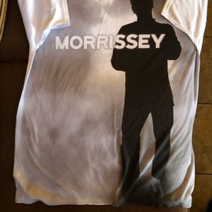 Morrissey concert T-shirt. Unisex adult size large.